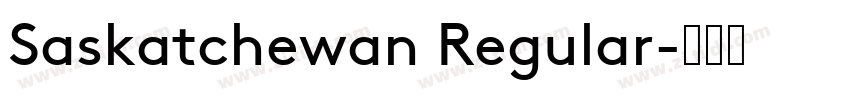 Saskatchewan Regular字体转换